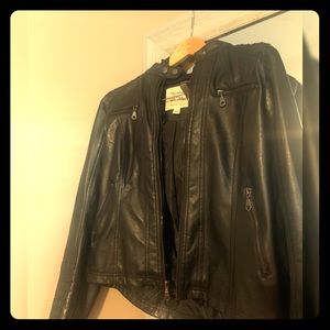 leather jackets and fabric jacket, forever21,